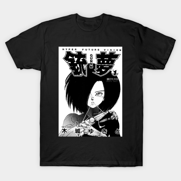 Gunnm Alita Angel T-Shirt by MiaouStudio